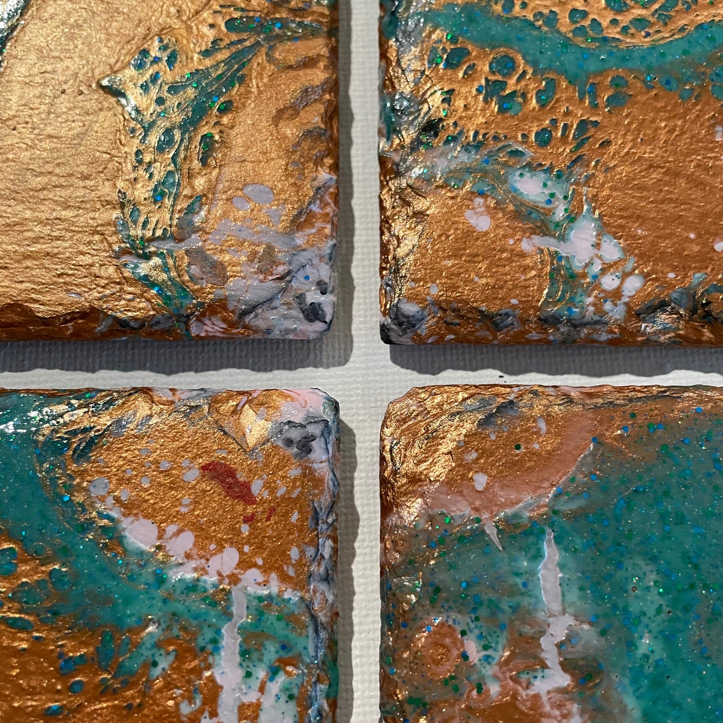 1 set of coasters - Lagoon