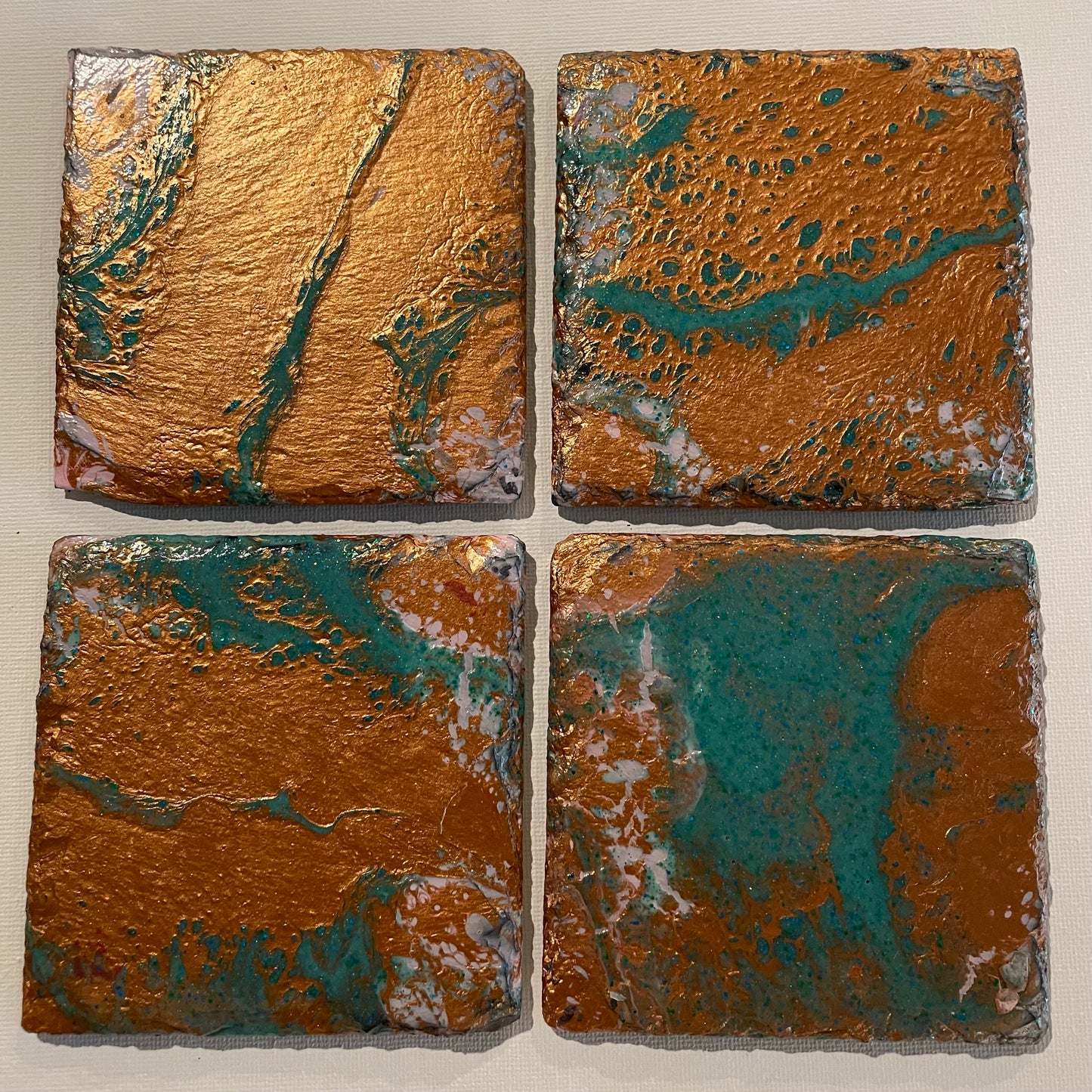 1 set of coasters - Lagoon